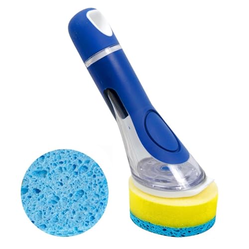 CELOX 7.5" Dish Wand Scrubber w/ Soap Dispenser