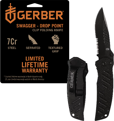 Gerber Swagger Knife, Serrated Edge