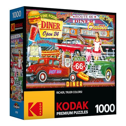 RoseArt Kodak Premium 50's Diner Jigsaw Puzzle 1000-Piece