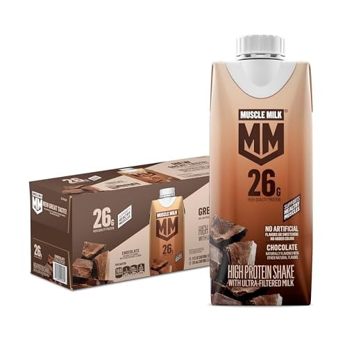 Muscle Milk High Protein Shake, Chocolate 12-Pack