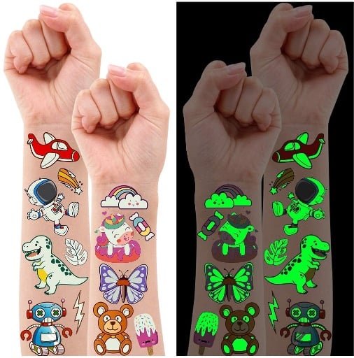 Luminous Tattoos for Kids (30 Sheets) Mixed Styles Deal