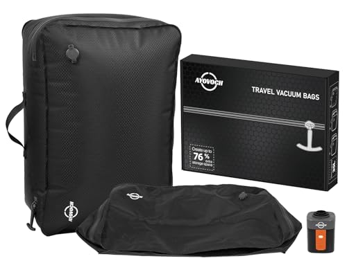 Vacuum Travel Bags with Wireless Pump - 2pcs Deal