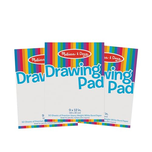 3-Pack 50-Sheets Melissa & Doug Drawing Paper Pad (9 x 12 inches)