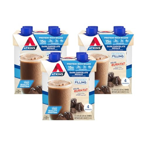 12-Count 11-Oz Atkins Protein Shake (Dark Chocolate Royale)