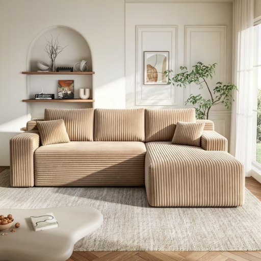 VKHCU 96" Sectional Couch with Chaise