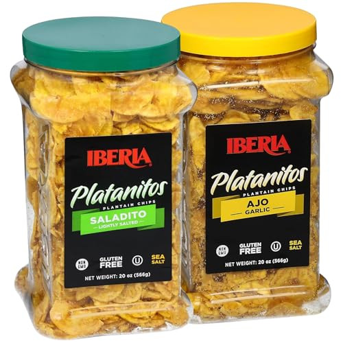 2-Pack 20-Oz Iberia Plantain Chips (Lightly Salted + Garlic)