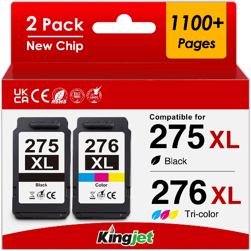 275 Ink Cartridges Compatible for Canon PIXMA TS3722 TR4722 TS3522 TS3520 TS3500 Printer (Black, Tri-Color) Deal