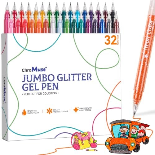 ChroMuse 32 Colors Glitter Gel Pens
