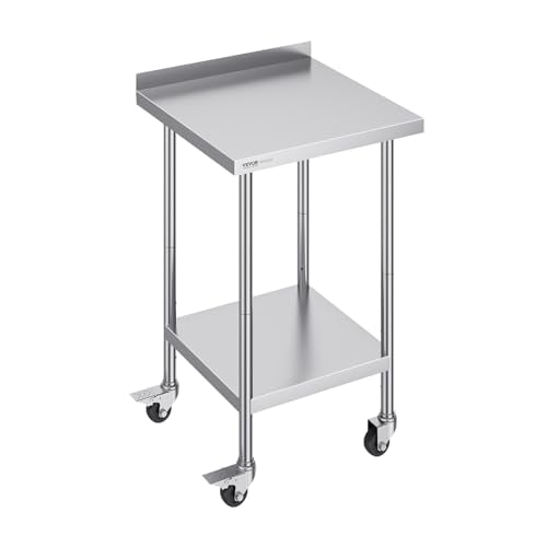 VEVOR Stainless Steel Commercial Food Prep Work Table 24" x 24" x 40" Deal