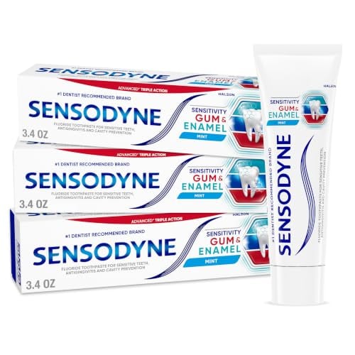 Sensodyne Sensitivity Gum and Enamel Toothpaste, 3.4 oz 3-Pack