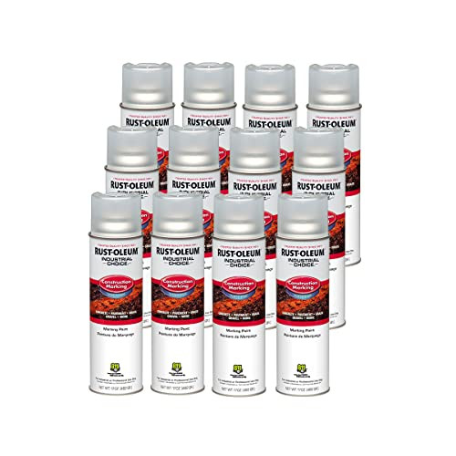 Rust-Oleum Industrial Choice M1400 System Water-Based Construction Marking Paint 12-Pack 17-Oz (Clear)