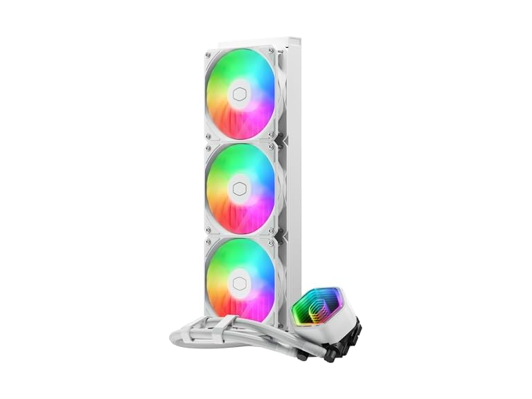 Cooler Master MasterLiquid Core II ARGB 360mm AIO CPU Cooler White Deal