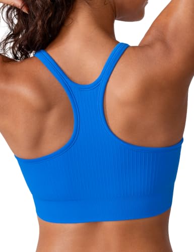 Seamless Scoop Neck Racerback Sports Bra XS-XL Deal