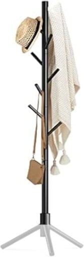Wooden Coat Rack Stand With 8 Hooks Deal