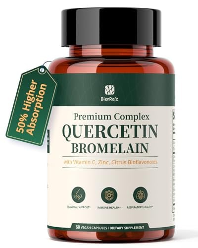 BienRaiz Quercetin 600mg with Bromelain, Vitamin C & Zinc