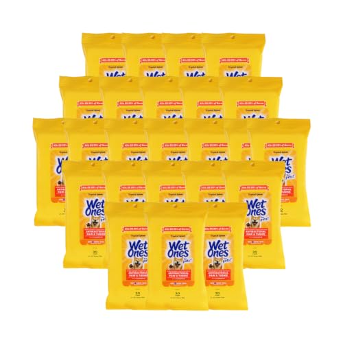 24-Pack 30-Count Wet Ones for Pets Paw and Tushie Dog Wipes (Tropical Splash) Deal