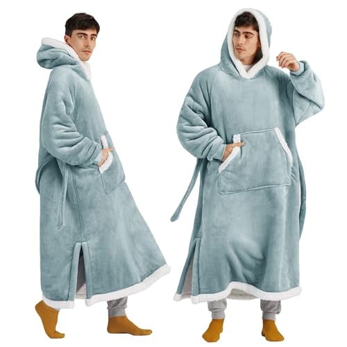 Bedsure Sherpa Wearable Hooded Blanket Deal