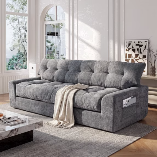 BEHOST 75.6" 3-Seater Sofa Couch with Extra Deep Seats for Living Room