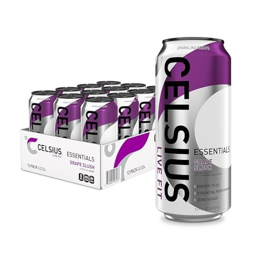 12pk CELSIUS Essentials Sparkling Grape Slush Energy Drink 16-Oz Deal