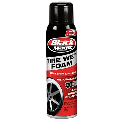 Black Magic Tire Wet Foam, 18 oz.