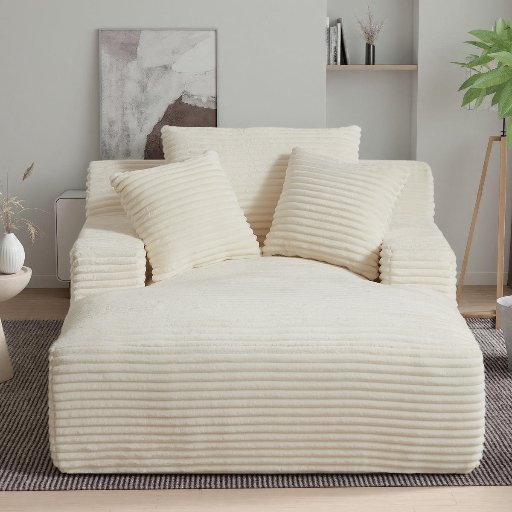 Latitude Run 50” Corduroy Indoor Chaise Lounge Chair Deal