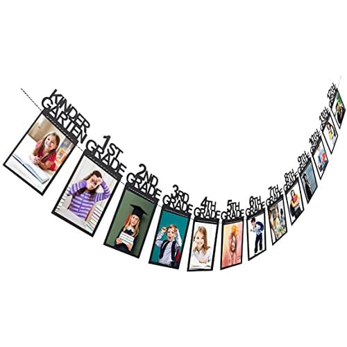 Graduation Photo Banner for Party in black