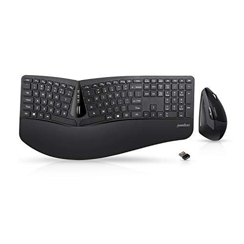 Perixx Periduo-605 Wireless Ergonomic Split Keyboard and Vertical Mouse Combo