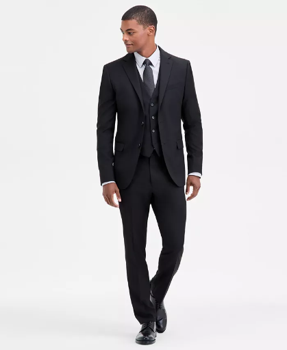DKNY Men's Modern-Fit Vested Nested Suit Deal
