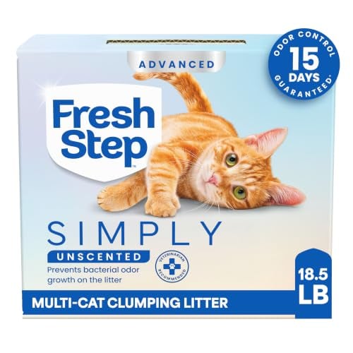 Fresh Step Advanced Simply Unscented Multi Cat Clumping Cat Litter 18.5 lb Deal