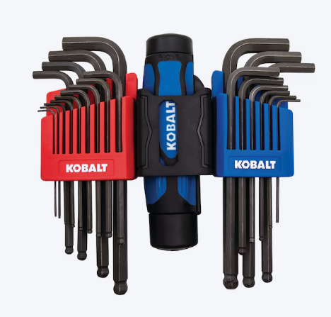 Kobalt 22-Piece Assorted Standard (SAE) and Metric Ball End Hex Key Set