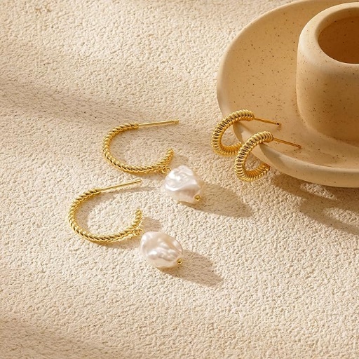 14k Gold Plated Earrings Collection - Many Options