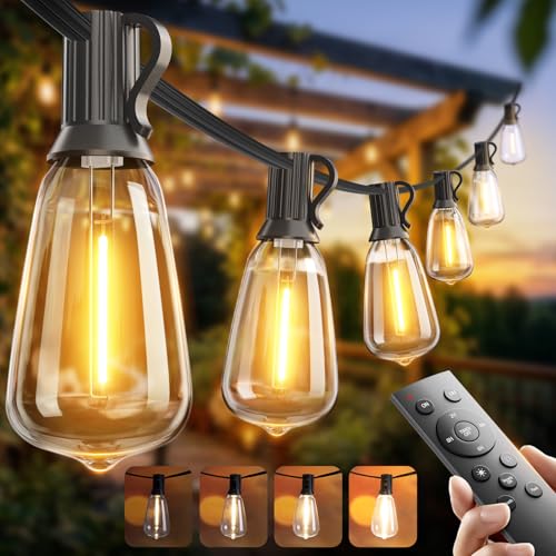 addlon 100FT Outdoor String Lights with Remote Deal