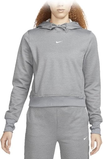 Nike Women's Therma-Fit One Pullover Hoodie, Carbon Heather (L or XL)