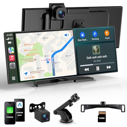 11.5" Wireless Carplay Screen with 4K Dash Cam + 1080P Backup Cam Deal