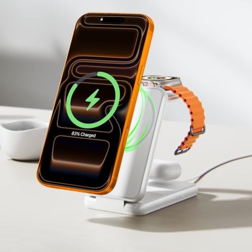 iVANKY 15W Fast 3-in-1 Foldable Wireless Charging Station