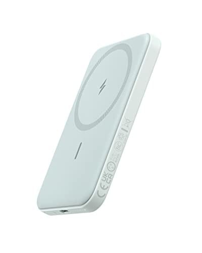 Anker 621 Magnetic Portable Charger (MagGo) 5,000mAh Wireless Power Bank with USB-C Cable