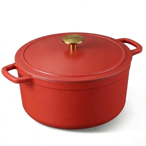 CAROTE 5QT Enameled Cast Iron Dutch Oven Pot with Lid Deal