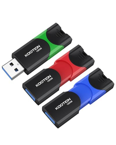 KOOTION 128GB USB 3.0 Flash Drive 3 Pack