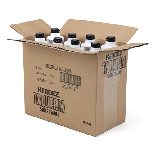 HERDEZ TAQUERIA STREET SAUCE Roja Medium 9 oz Squeeze Bottle (8 Pack) Deal