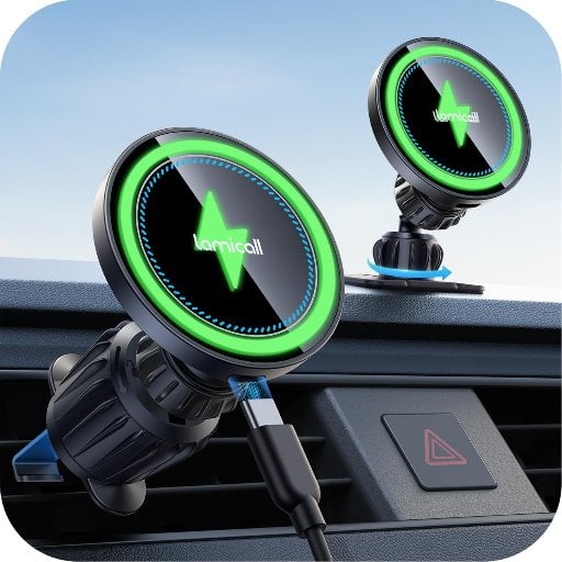 Lamicall 15W 3 in 1 Magsafe Car Mount Charger Deal