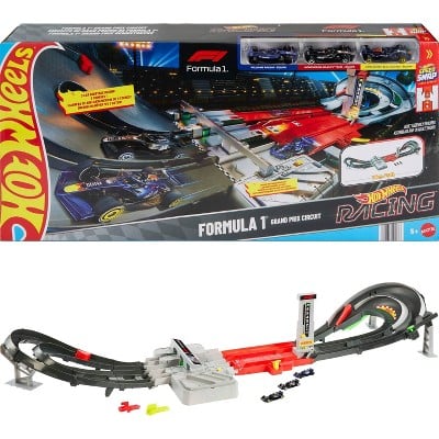 Hot Wheels Race Formula 1 Grand Prix Circuit Track 3-Pack 1:64 Scale Die-Cast Toy Cars Deal