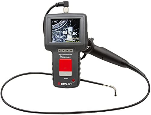 Triplett BR500 High Definition Articulating Videoscope with Waterproof 6mm Camera and 3.5" Color TFT LCD Display
