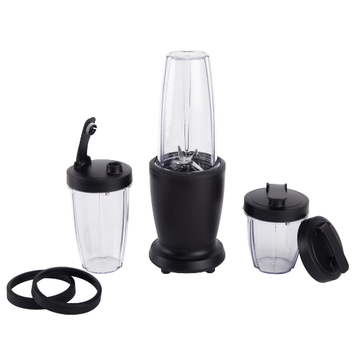 Mainstays 10-Piece Blender Set, 300W, with 3 Jars (10oz, 16oz, 18oz)