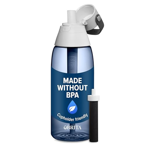 Brita Hard-Sided Plastic Premium Filtering Water Bottle 36-Oz (Night Sky)