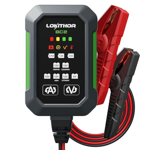 LOKITHOR BC2 6V/12V Car Battery Charger 2A/1A/750mA Deal