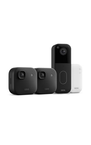 Blink Outdoor 2K+ Video Doorbell 2-Camera System w/ Sync Module Core