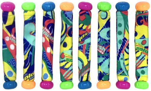 Fabric Splash Dizzy Pool Dive Sticks Pool Toy - 8 Pack