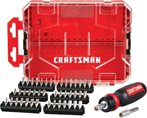 44-Piece Craftsman Magnetic Ratcheting Multi-Bit Screwdriver w/ Versastack Case Deal