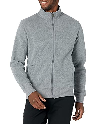 Amazon Essentials Men’s Fleece Zip Up Mock Neck Sweatshirt