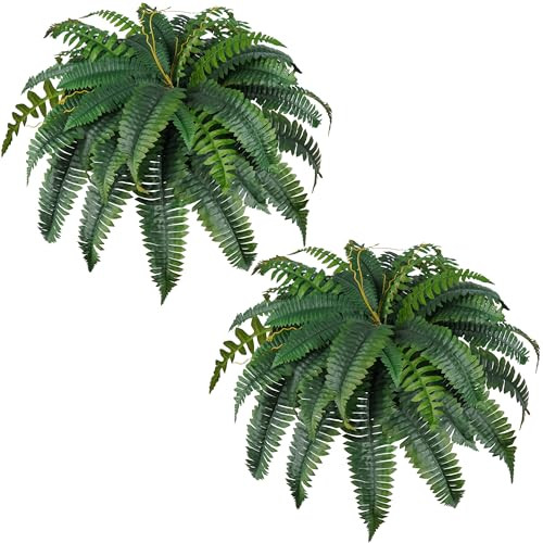 Der Rose 45" Fake Ferns Set of 2